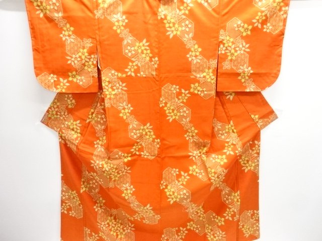 JAPANESE KIMONO / UNUSED TSUMUGI / FLOWER & KIKKO 